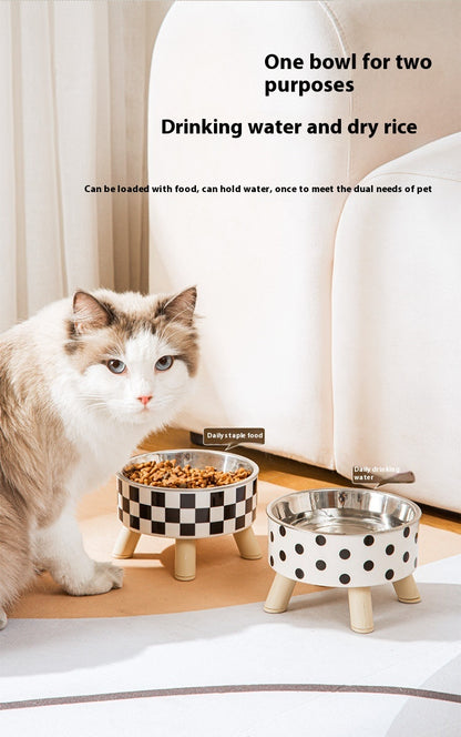 Pet Stainless Steel Tall Bowl