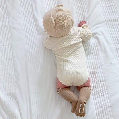 Cute Bear Head Print Baby Spring