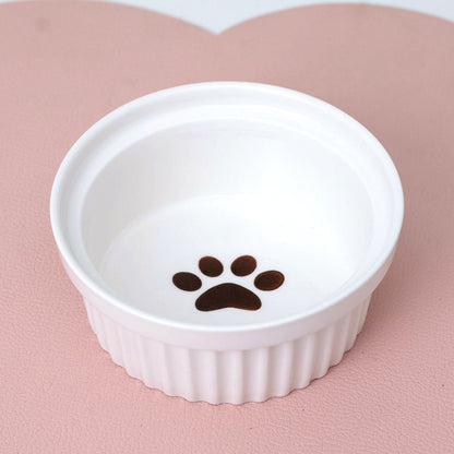 Cat Bowl Ceramic Double Bowl